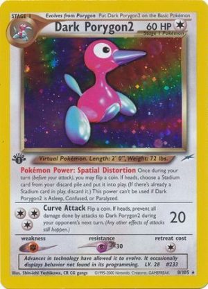 Dark Porygon2 - 8/105 - 1st Edition (Holo)