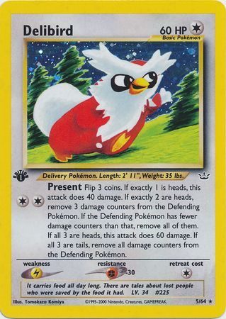 Delibird - 5/64 - 1st Edition (Holo)