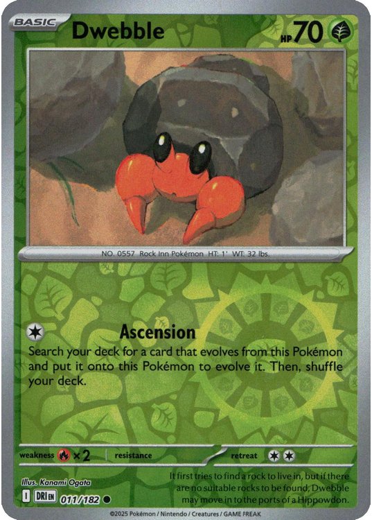 Dwebble - 011/182 - Reverse