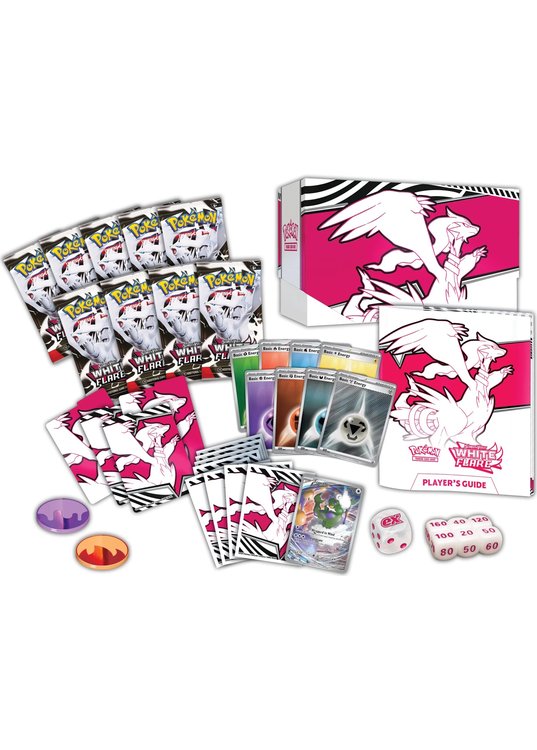 Elite Trainer Box - Reshiram - SV10.5 White Flare - White Flare Elite Trainer Box indhold
