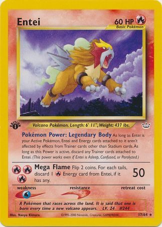 Entei - 17/64 - 1st Edition