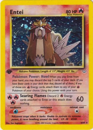 Entei - 6/64 - 1st Edition (Holo)
