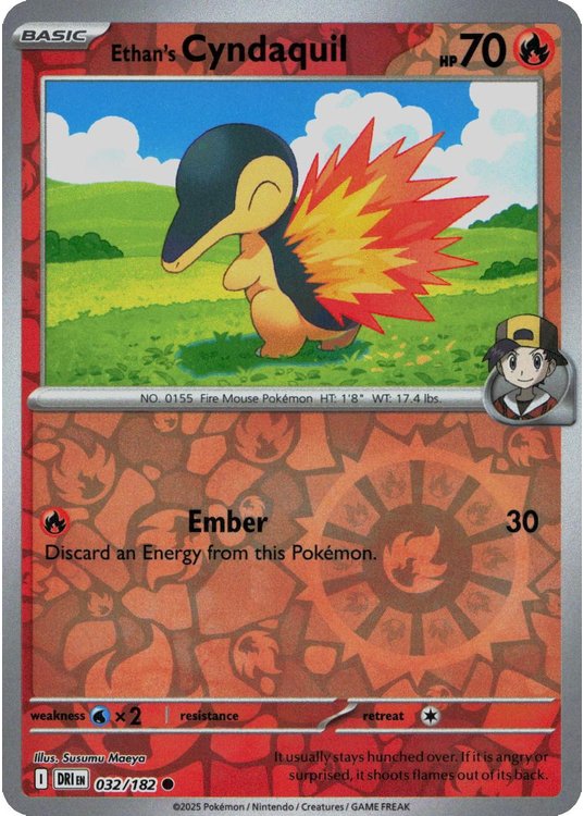 Ethan's Cyndaquil - 032/182 - Reverse