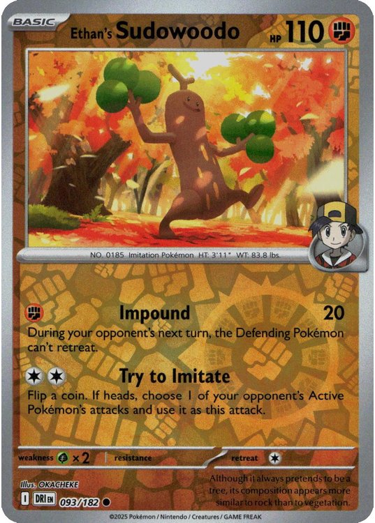 Ethan's Sudowoodo - 093/182 - Reverse