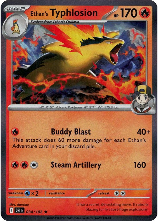 Ethan's Typhlosion - 034/182 (Holo)