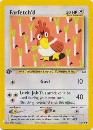Farfetch'd - 43/64 - 1st Edition