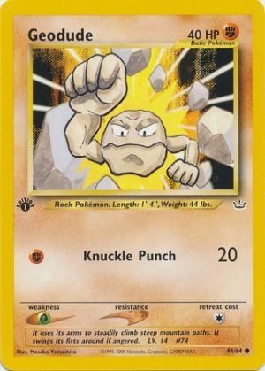 Geodude - 44/64 - 1st Edition