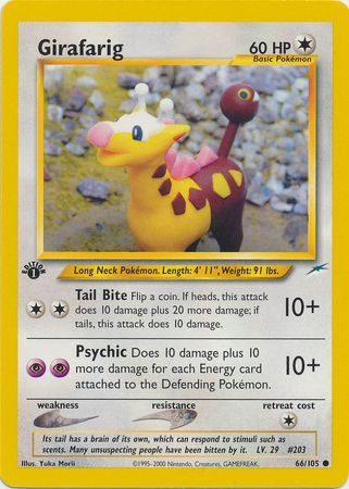 Girafarig - 66/105 - 1st Edition
