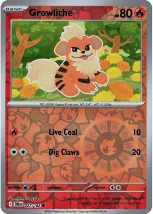 Growlithe - 027/182 - Reverse