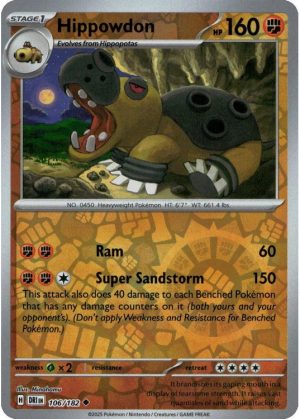 Hippowdon - 106/182 - Reverse