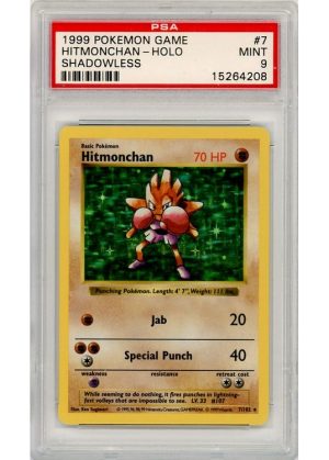 Hitmonchan 7/102 Shadowless PSA 9