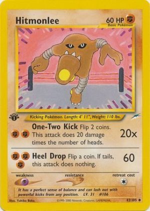 Hitmonlee - 42/105 - 1st Edition