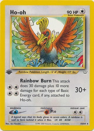 Ho-oh - 18/64 - 1st Edition