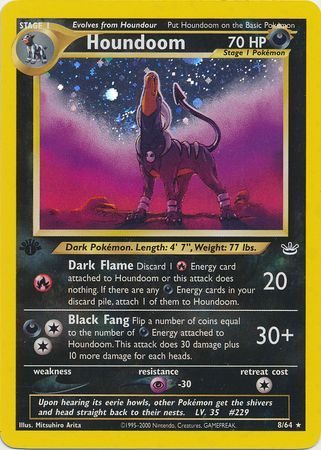 Houndoom - 8/64 - 1st Edition (Holo)