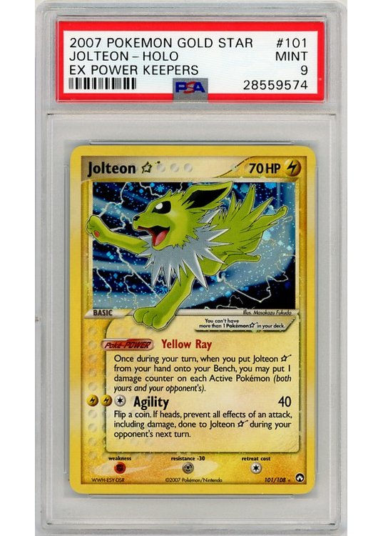 Jolteon * (Goldstar) 101/108 PSA 9