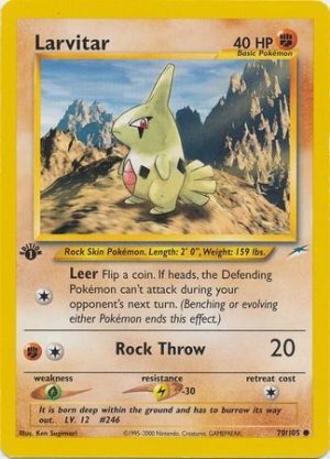 Larvitar - 70/105 - 1st Edition