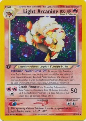 Light Arcanine - 12/105 - 1st Edition (Holo)