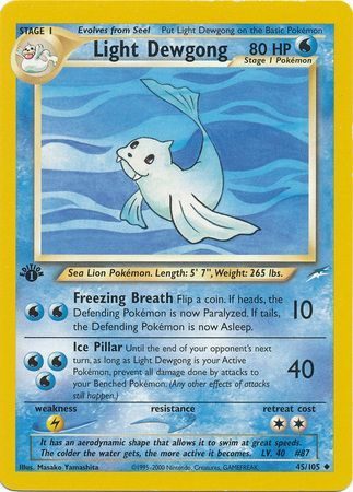Light Dewgong - 45/105 - 1st Edition