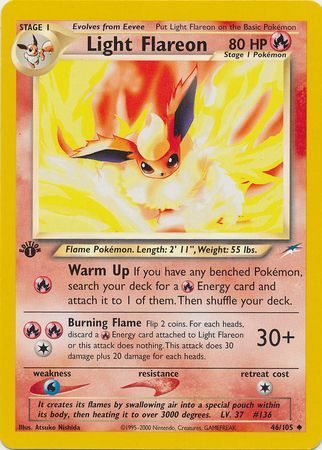 Light Flareon - 46/105 - 1st Edition