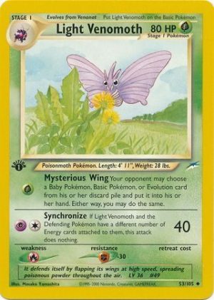 Light Venomoth - 53/105 - 1st Edition