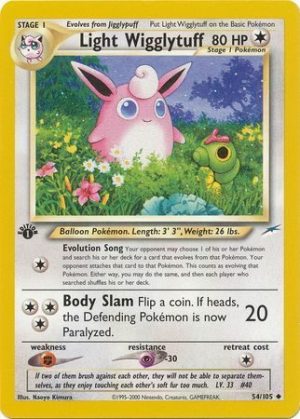 Light Wigglytuff - 54/105 - 1st Edition