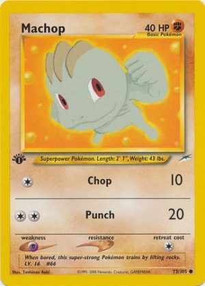 Machop - 73/105 - 1st Edition