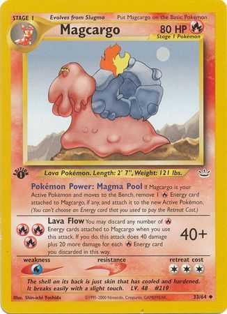 Magcargo - 33/64 - 1st Edition