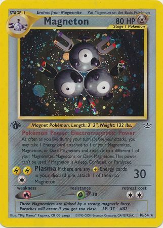 Magneton - 10/64 - 1st Edition (Holo)
