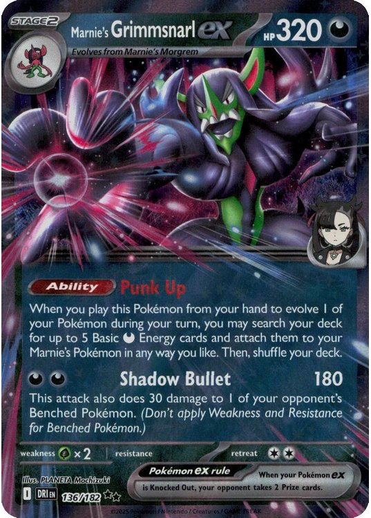 Marnie's Grimmsnarl ex - 136/182