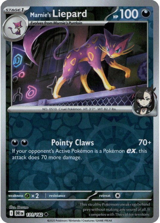 Marnie's Liepard - 131/182 - Reverse