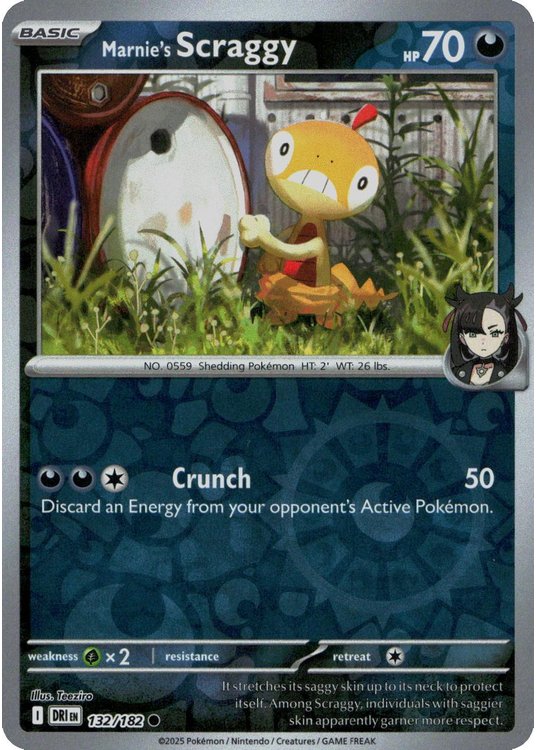 Marnie's Scraggy - 132/182 - Reverse