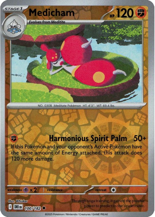 Medicham - 100/182 - Reverse