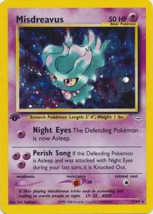 Misdreavus - 11/64 - 1st Edition (Holo)