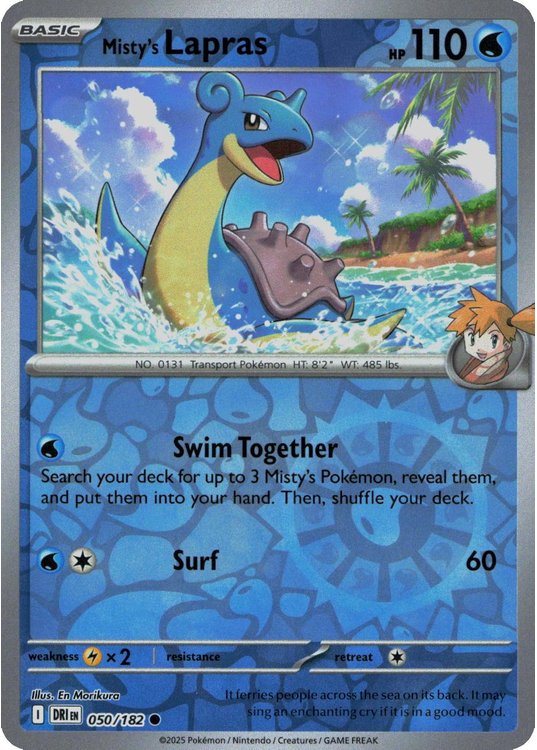 Misty's Lapras - 050/182 - Reverse