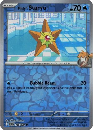 Misty's Staryu - 046/182 - Reverse