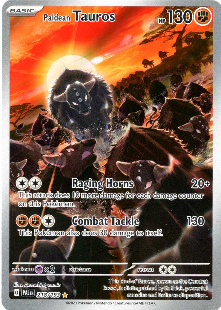 Paldean Tauros - 218/193