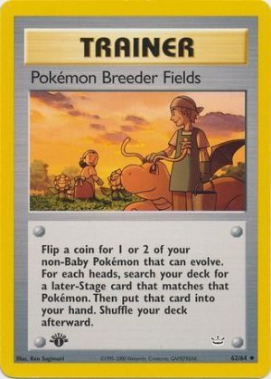 Pokémon Breeder Fields - 62/64 - 1st Edition