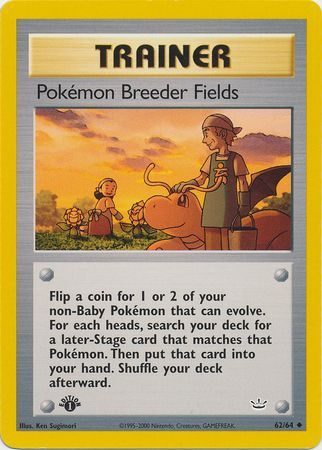Pokémon Breeder Fields - 62/64 - 1st Edition