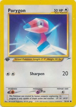 Porygon - 78/105 - 1st Edition