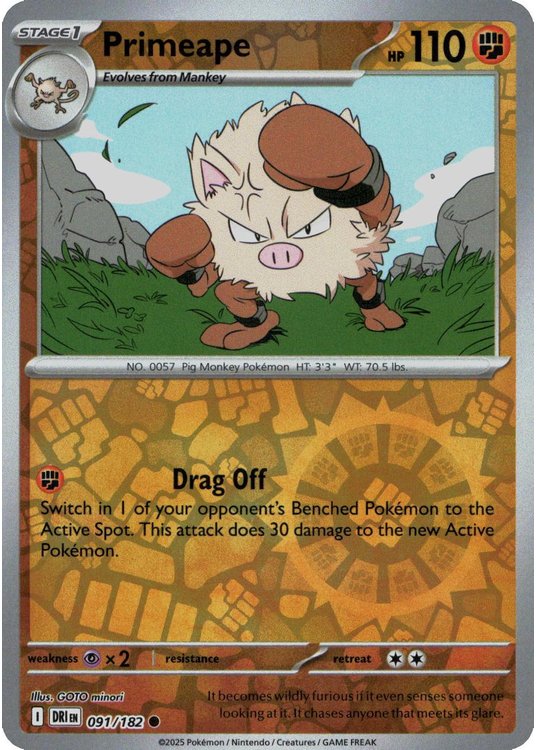 Primeape – 091/182 – Reverse