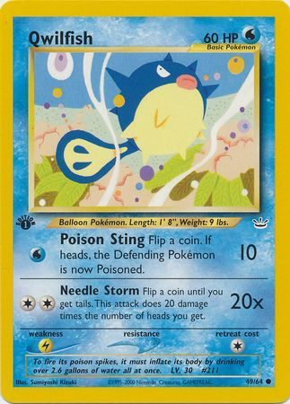 Qwilfish - 49/64 - 1st Edition