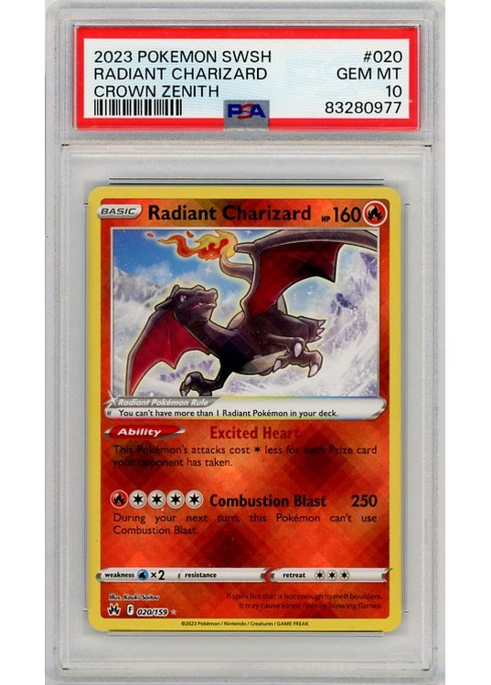 Radiant Charizard 020/159 PSA 10