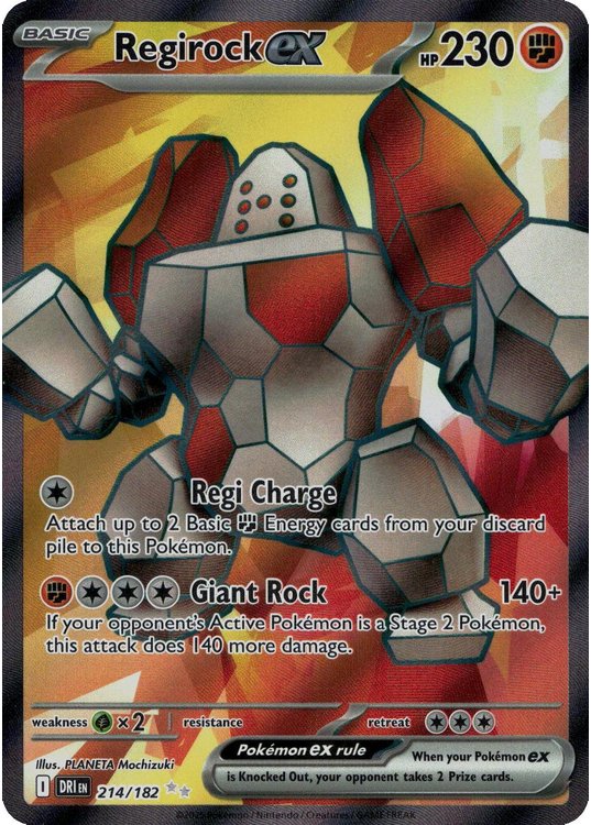 Regirock ex - 214/182
