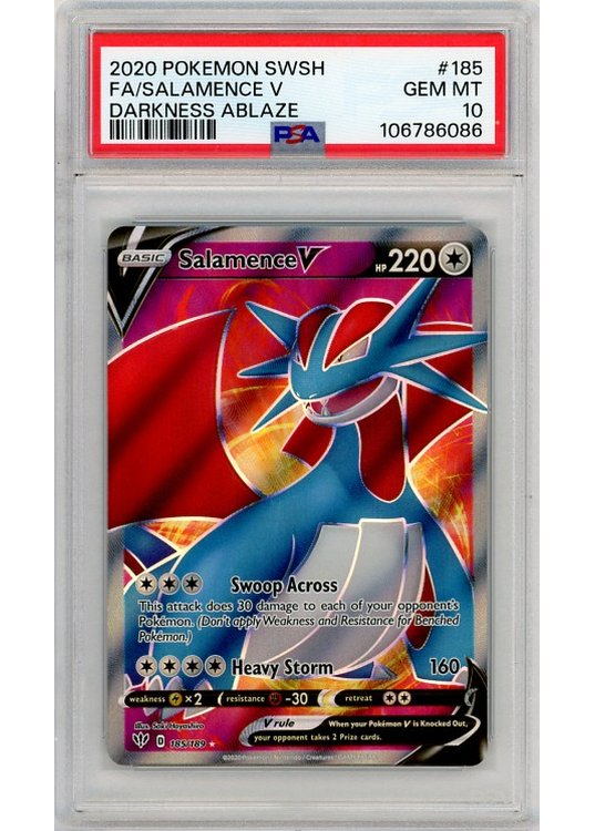 Salamence V – 185/189 – PSA 10