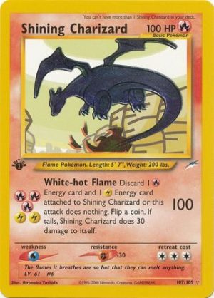 Shining Charizard - 107/105 - 1st Edition