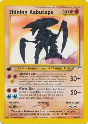 Shining Kabutops - 108/105 - 1st Edition