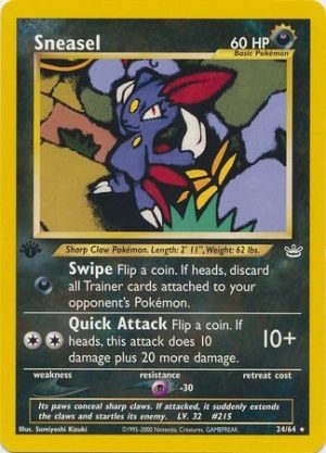 Sneasel - 24/64 - 1st Edition