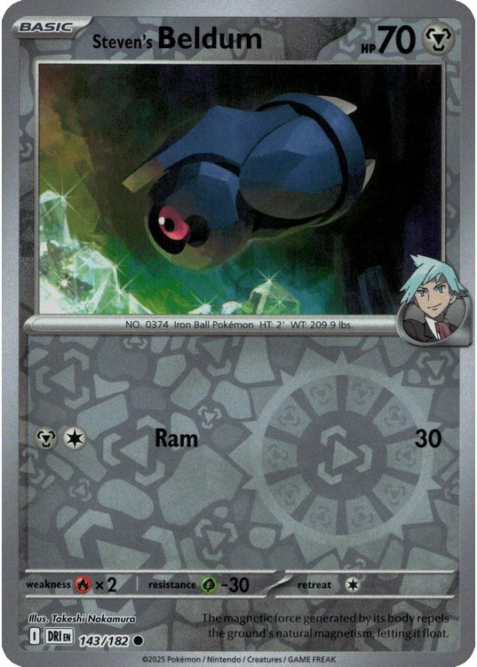 Steven's Beldum - 143/182 - Reverse