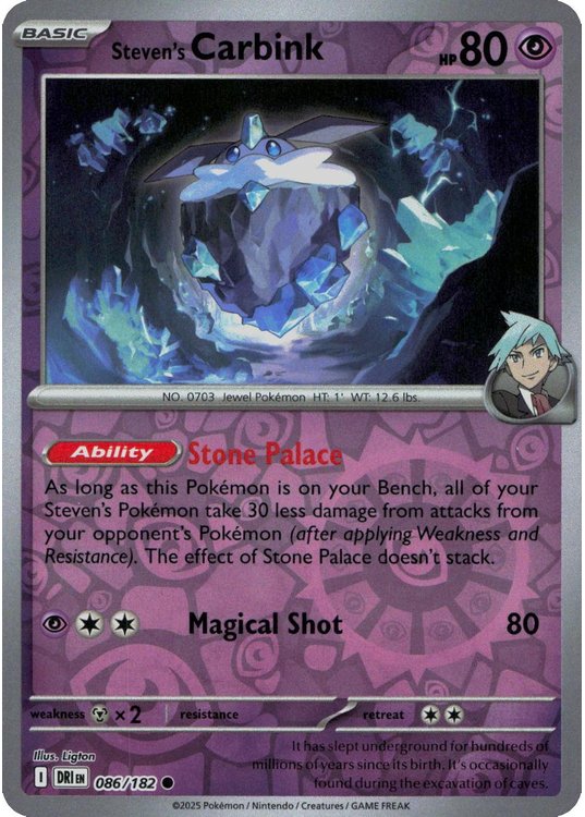 Steven's Carbink - 086/182 - Reverse