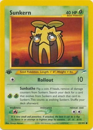 Sunkern - 83/105 - 1st Edition
